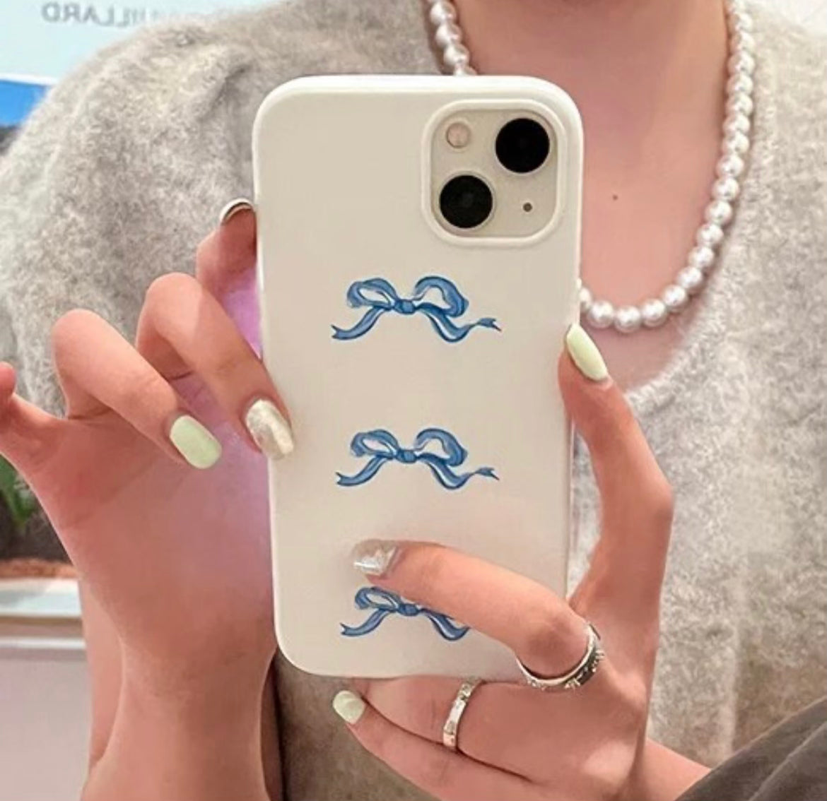 The Blue Bow Phone Case