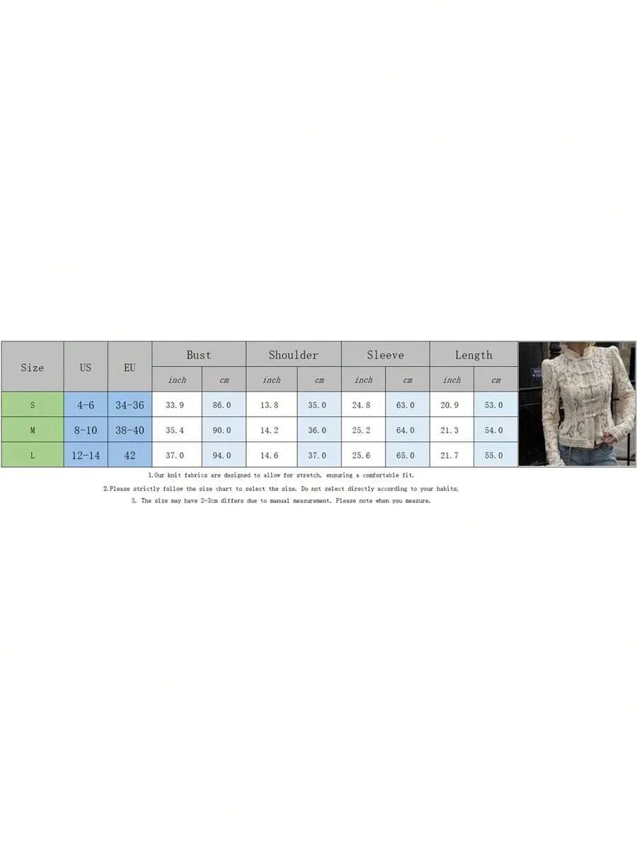 Women’s Lace Split Blouse Long Sleeve Elegant Sheer Floral Top Slim Fit spring 2026 collection