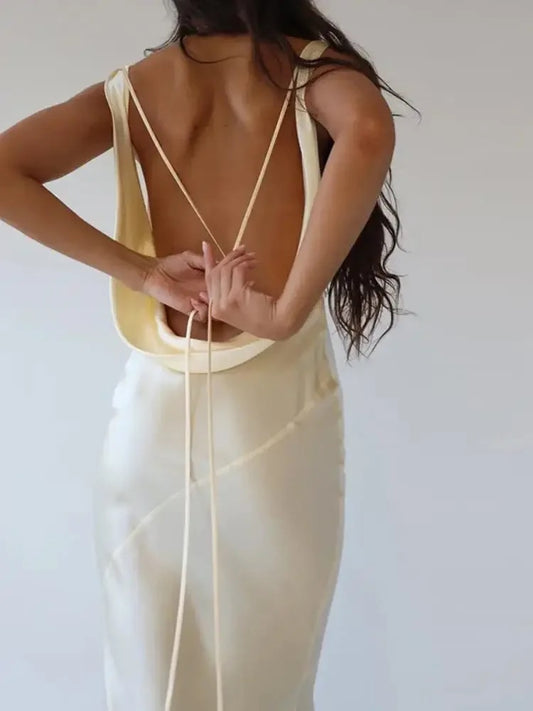 The Crème Prom Dress