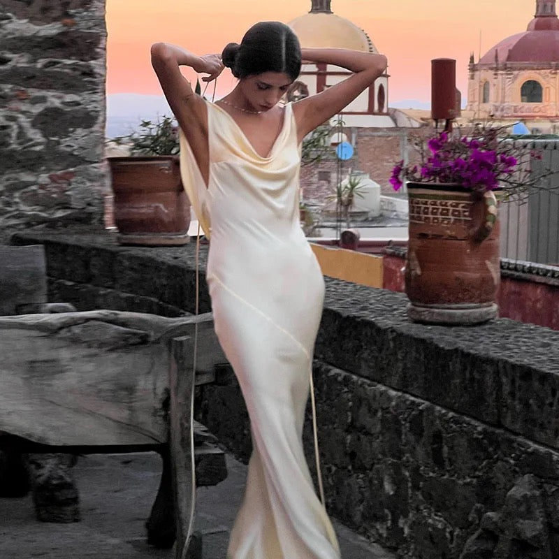 The Crème Prom Dress