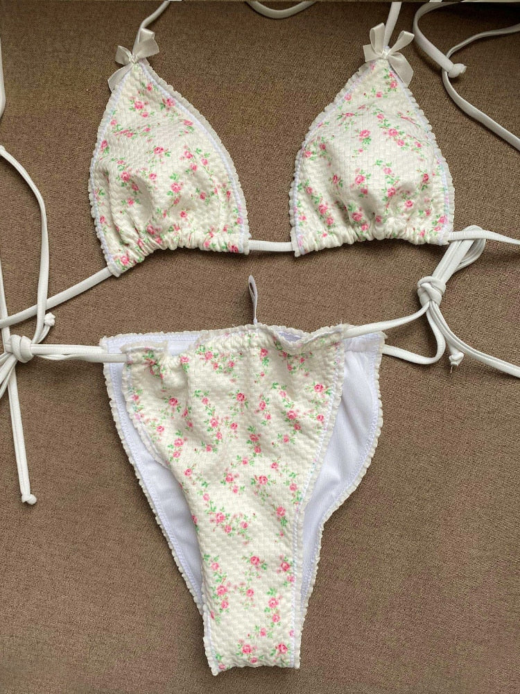 The Mermaid Dreams Bikinis - White