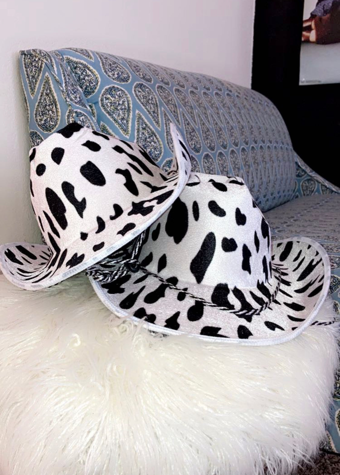 The Cow Print Cowboy Hat