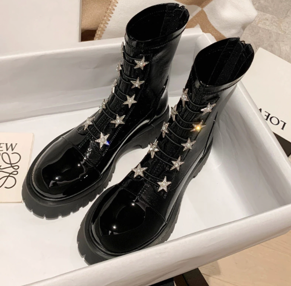 The Starry Night Platform Boots
