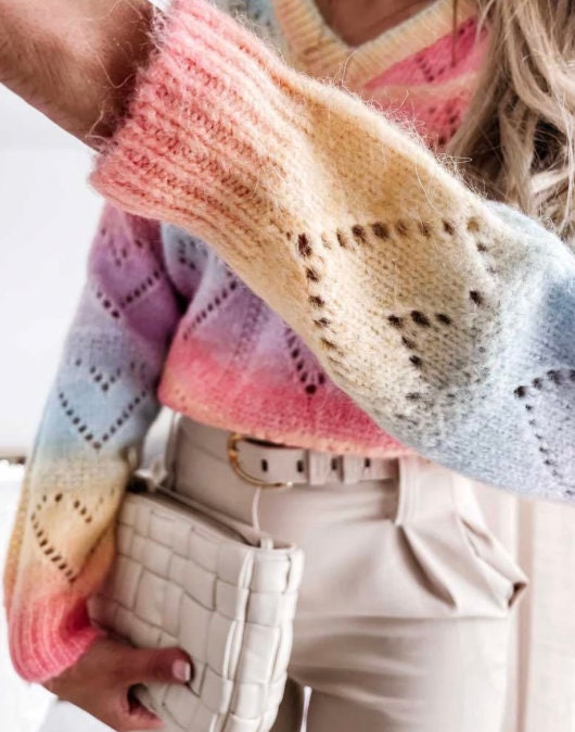 The Rainbow Heart Sweater
