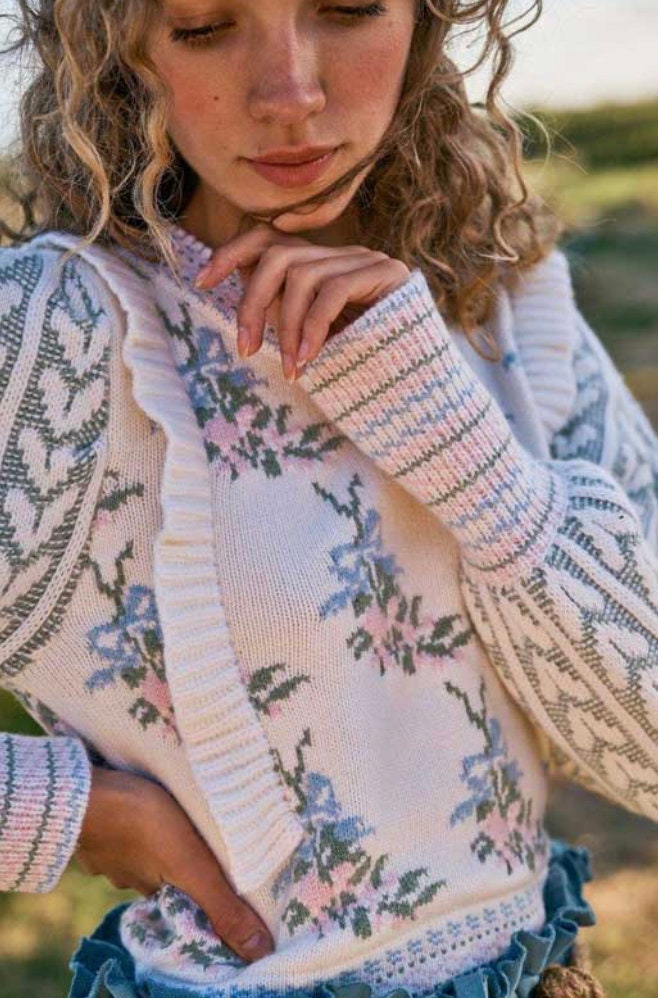 The Love Sweater - White
