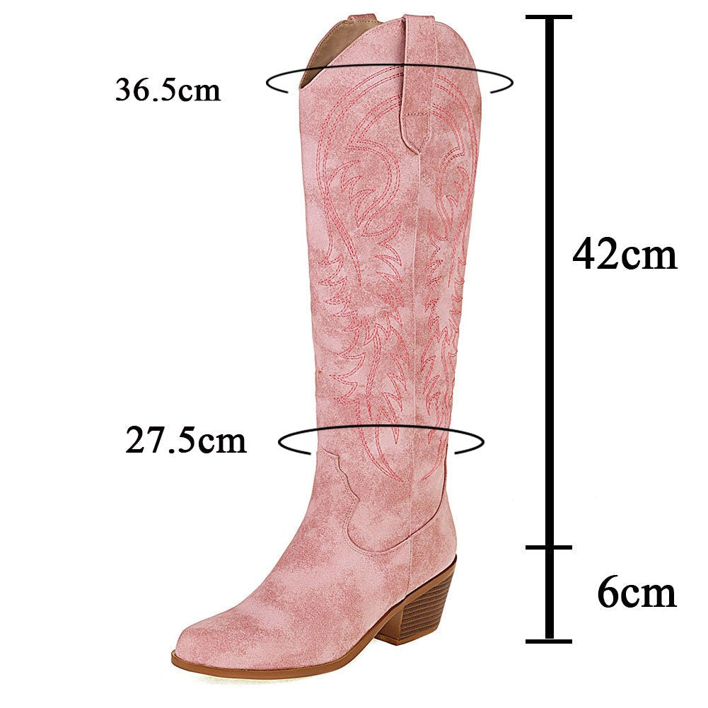 The Western Cowgirl/Cowboy Boots in Pink