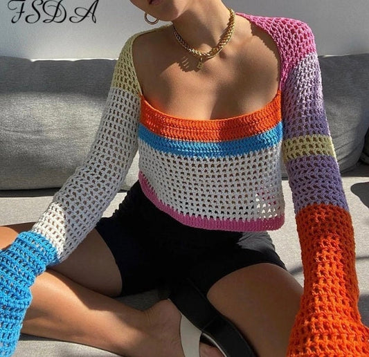 The Knitted Crop Sweater