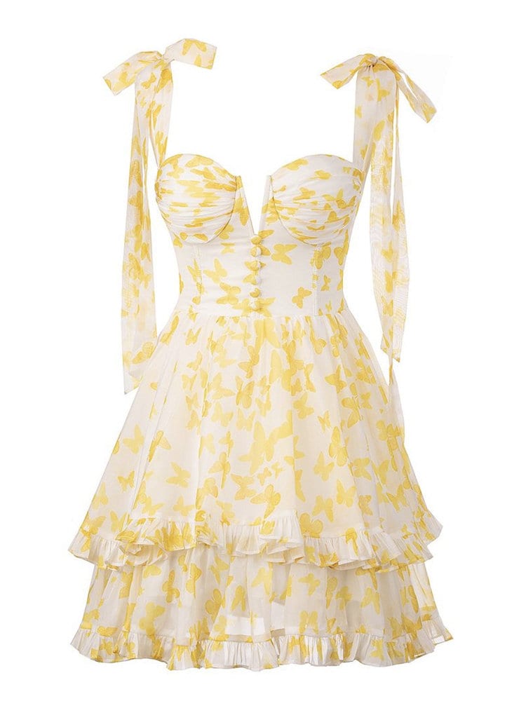 The Hannah Dress in Yellow
