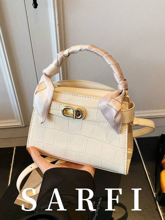 Women’s Mini PU Leather Crossbody Bag Litchi Grain Square Handbag Black spring 2026 collection