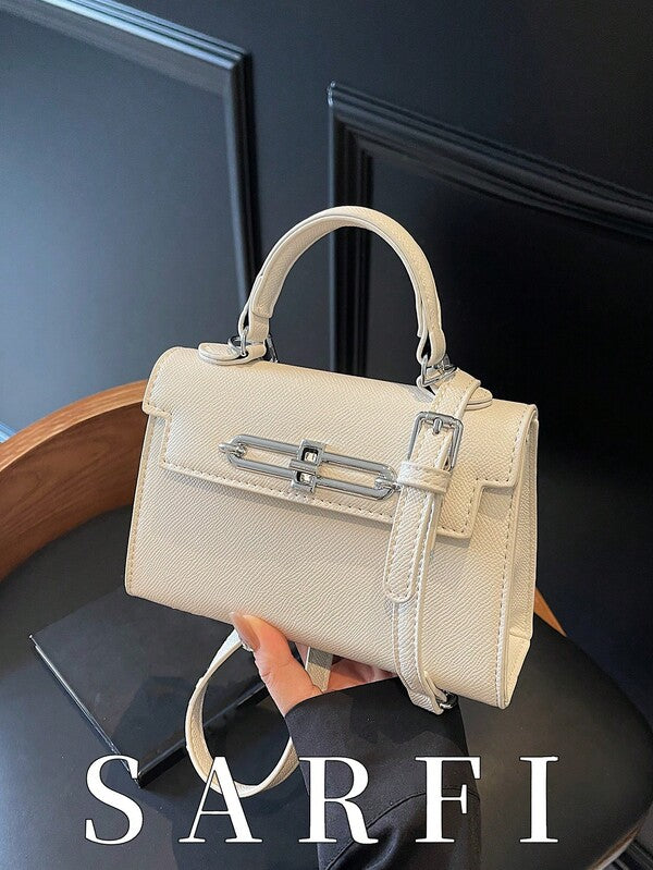 Women’s Mini PU Leather Crossbody Bag Litchi Grain Square Handbag Black spring 2026 collection
