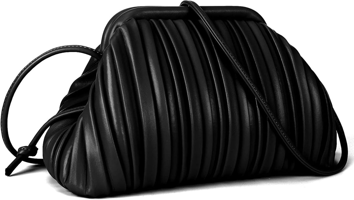 Women’s Cloud Dumpling Bag Ruched PU Leather Clutch Crossbody Taupe spring 2026 collection