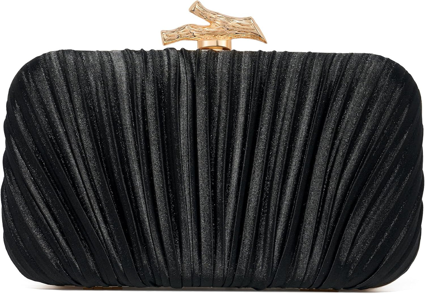 Women’s Satin Clutch Bag Ruched Evening Purse with Chain Strap Silver spring 2026 collection