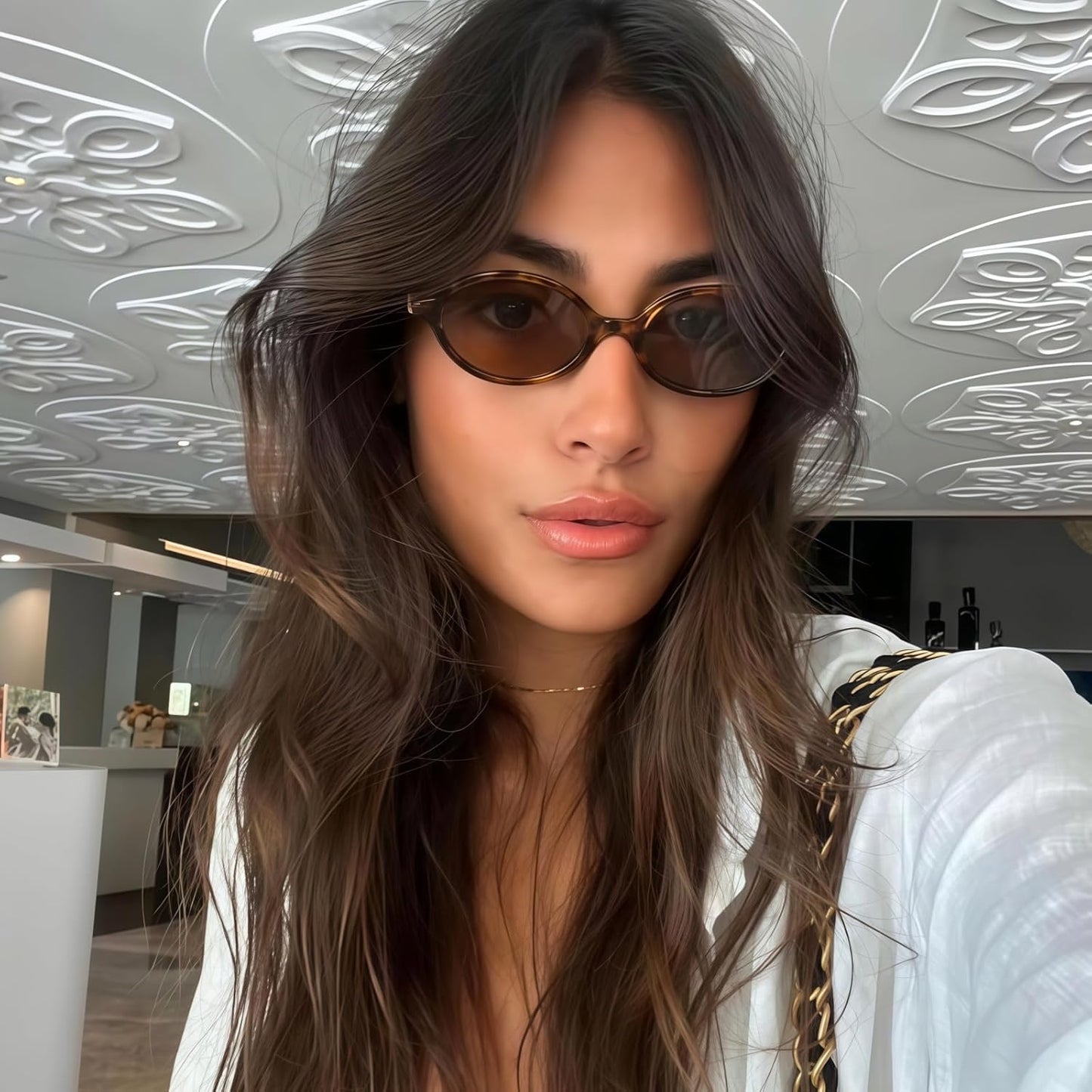 Retro Oval Sunglasses Unisex 90s Small Frame UV400 Brown Lens Tortoise spring 2026 collection
