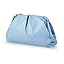 Women’s Pleated Cloud Clutch Bag Vegan Leather Soft Dumpling Purse Light