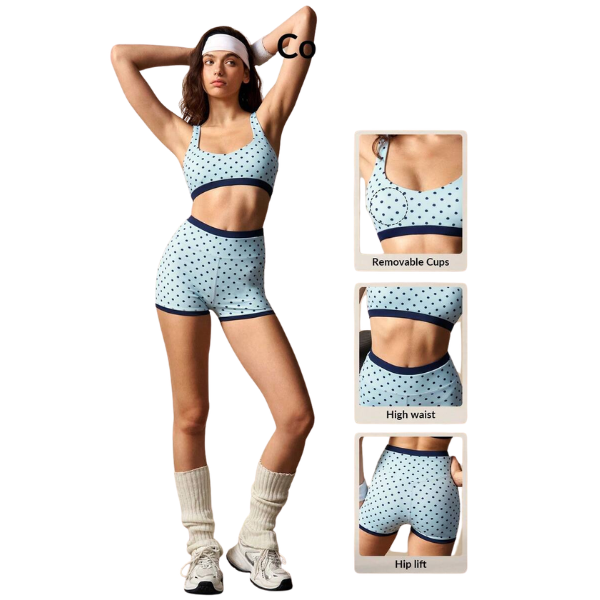 Women’s Printed Cami Top and Shorts Activewear Set