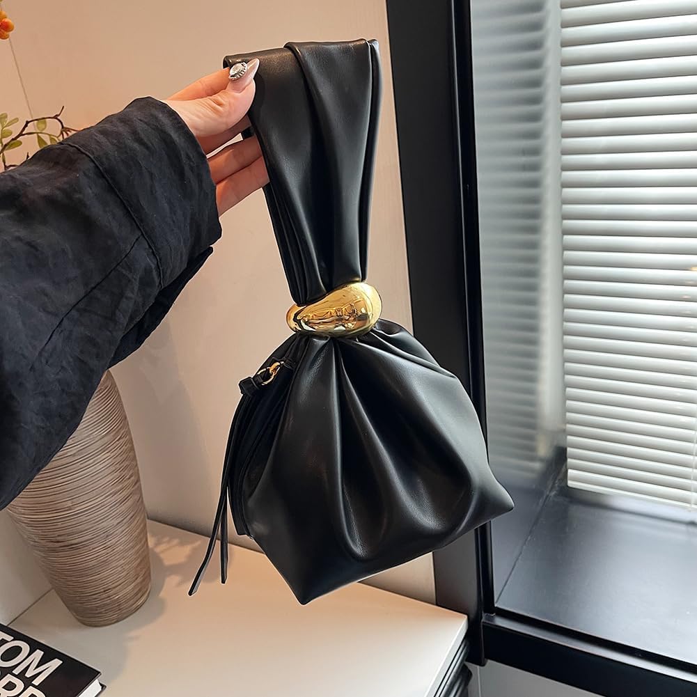 Women’s Knot Clutch Bag Vegan Leather Mini Wristlet Handbag  spring 2026 collection