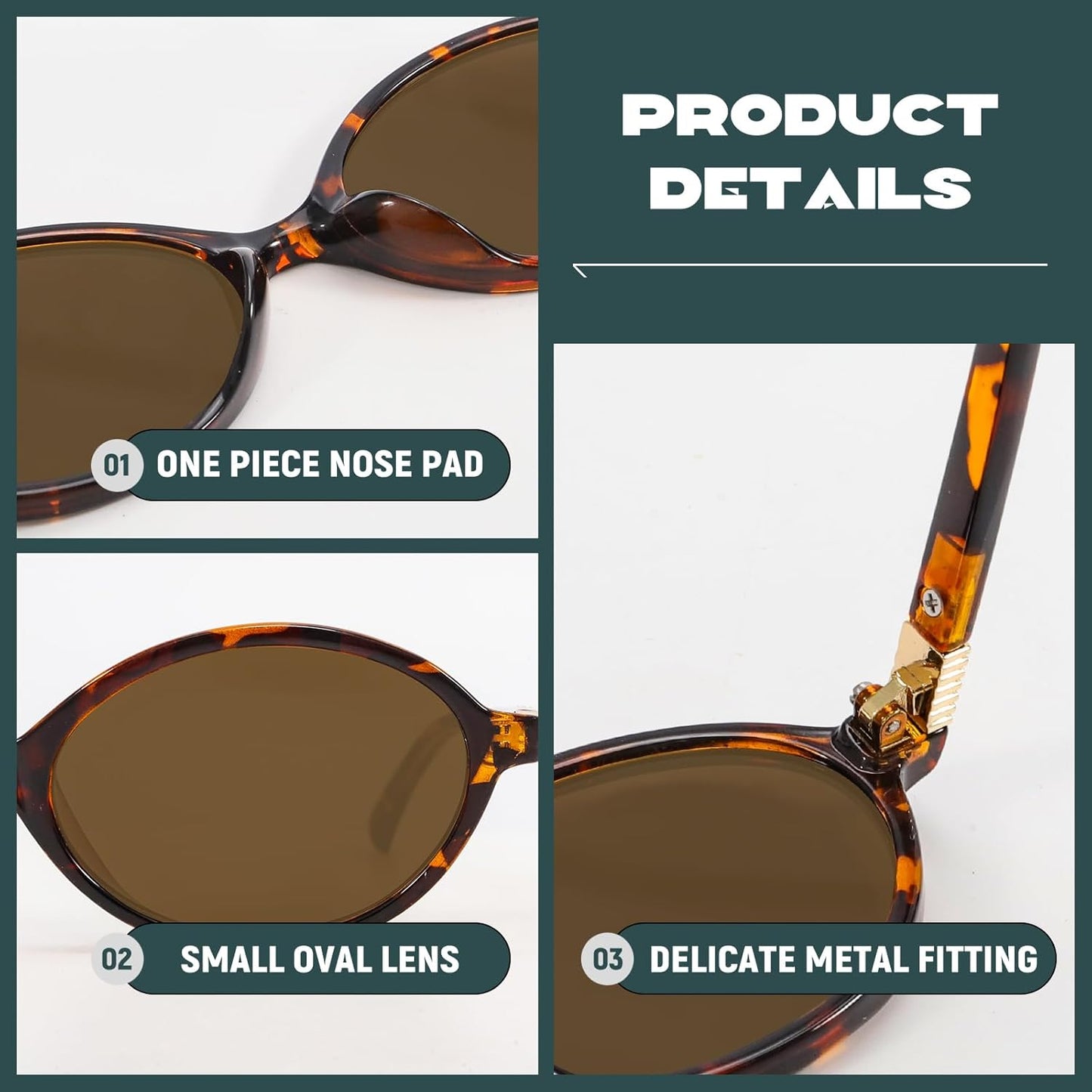 Retro Oval Sunglasses Unisex 90s Small Frame UV400 Brown Lens Tortoise spring 2026 collection