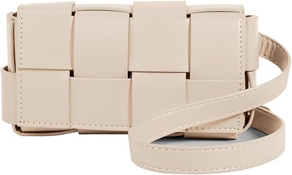 Women’s Mini Woven Crossbody Bag Adjustable Strap Square Shoulder Clutch Purse spring 2026 collection