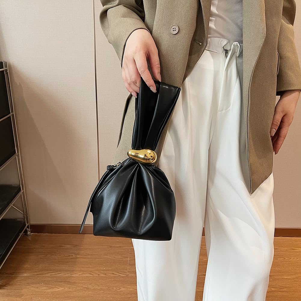 Women’s Knot Clutch Bag Vegan Leather Mini Wristlet Handbag  spring 2026 collection