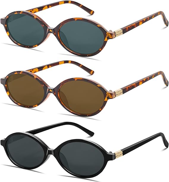 Retro Oval Sunglasses Unisex 90s Small Frame UV400 Brown Lens Tortoise spring 2026 collection