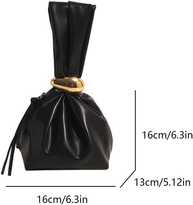 Women’s Knot Clutch Bag Vegan Leather Mini Wristlet Handbag  spring 2026 collection