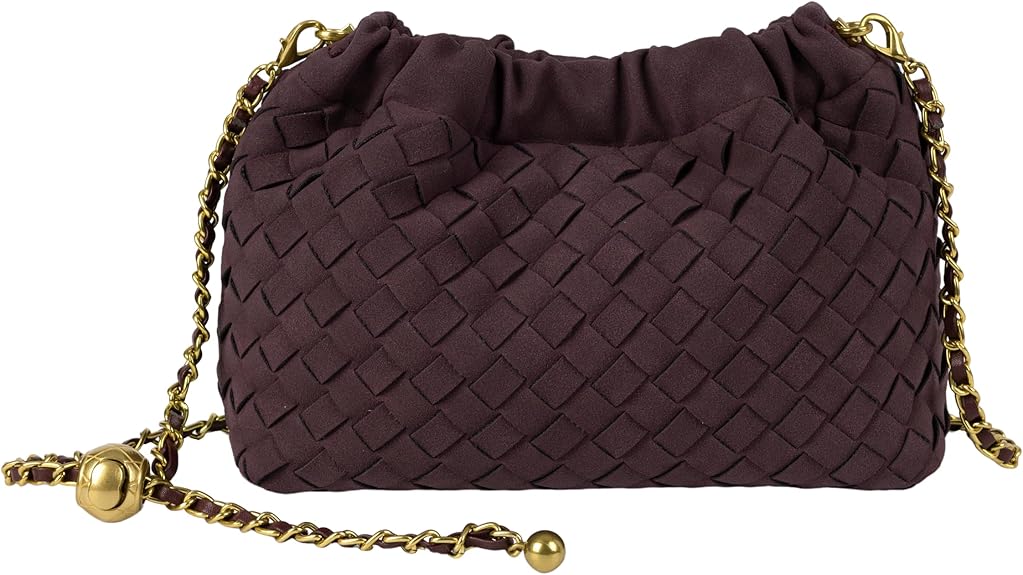 Women’s Woven Dumpling Bag Crossbody Hobo Shoulder Clutch Light Beige spring 2026 collection