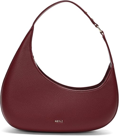 Women’s Black Hobo Shoulder Bag Vegan Leather Zipper Handbag Large Capacity spring 2026 collection