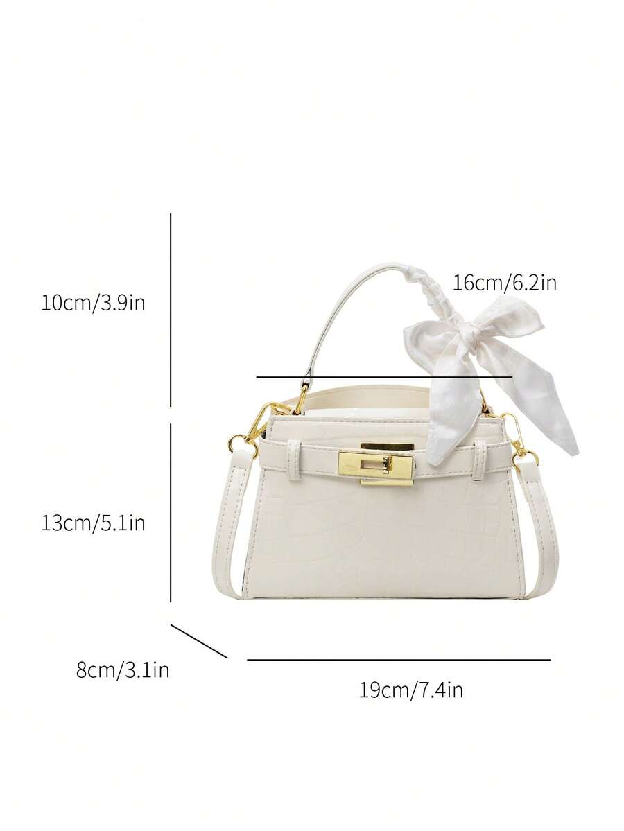 Women’s Mini PU Leather Crossbody Bag Litchi Grain Square Handbag Black spring 2026 collection