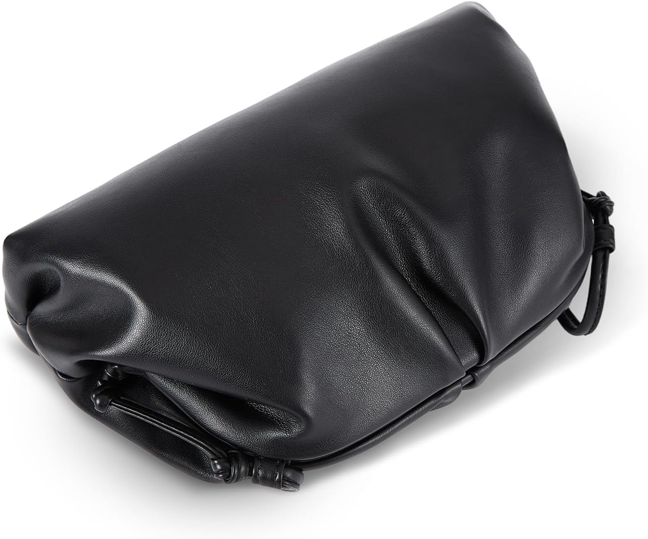 Women’s Pleated Cloud Clutch Bag Vegan Leather Soft Dumpling Purse Light