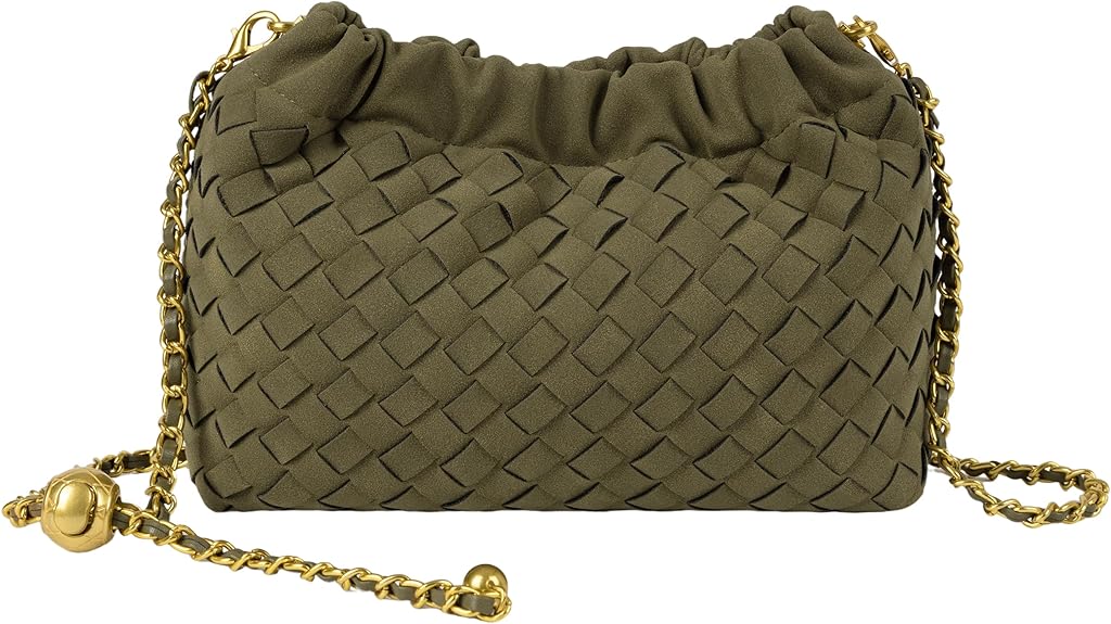 Women’s Woven Dumpling Bag Crossbody Hobo Shoulder Clutch Light Beige spring 2026 collection
