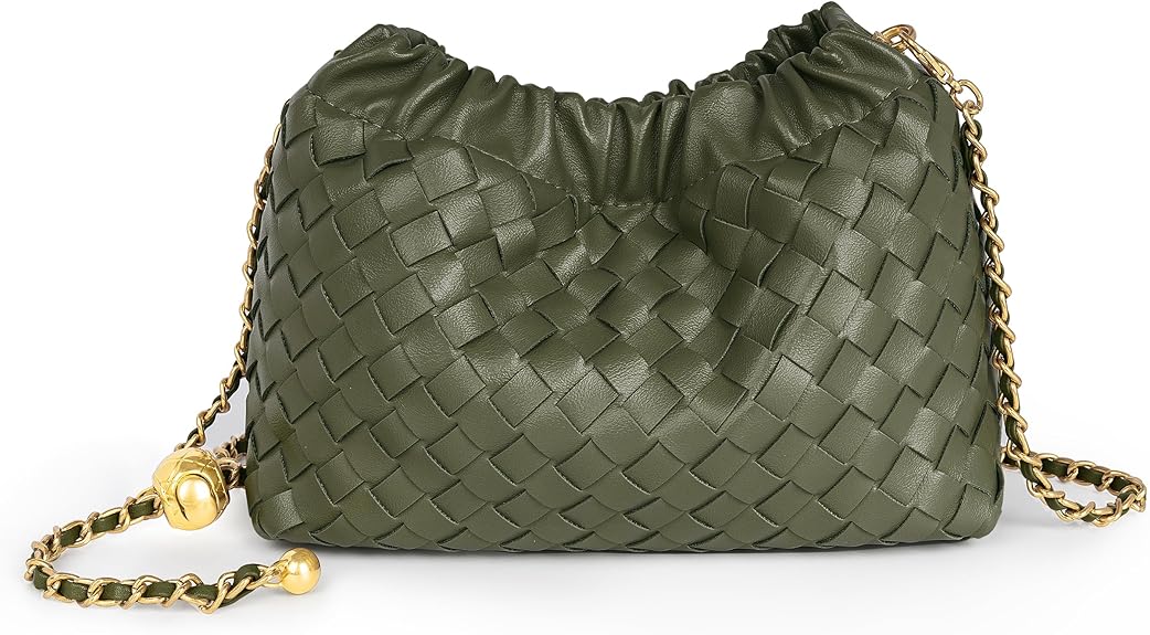 Women’s Woven Dumpling Bag Crossbody Hobo Shoulder Clutch Light Beige spring 2026 collection