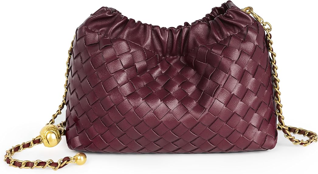 Women’s Woven Dumpling Bag Crossbody Hobo Shoulder Clutch Light Beige spring 2026 collection