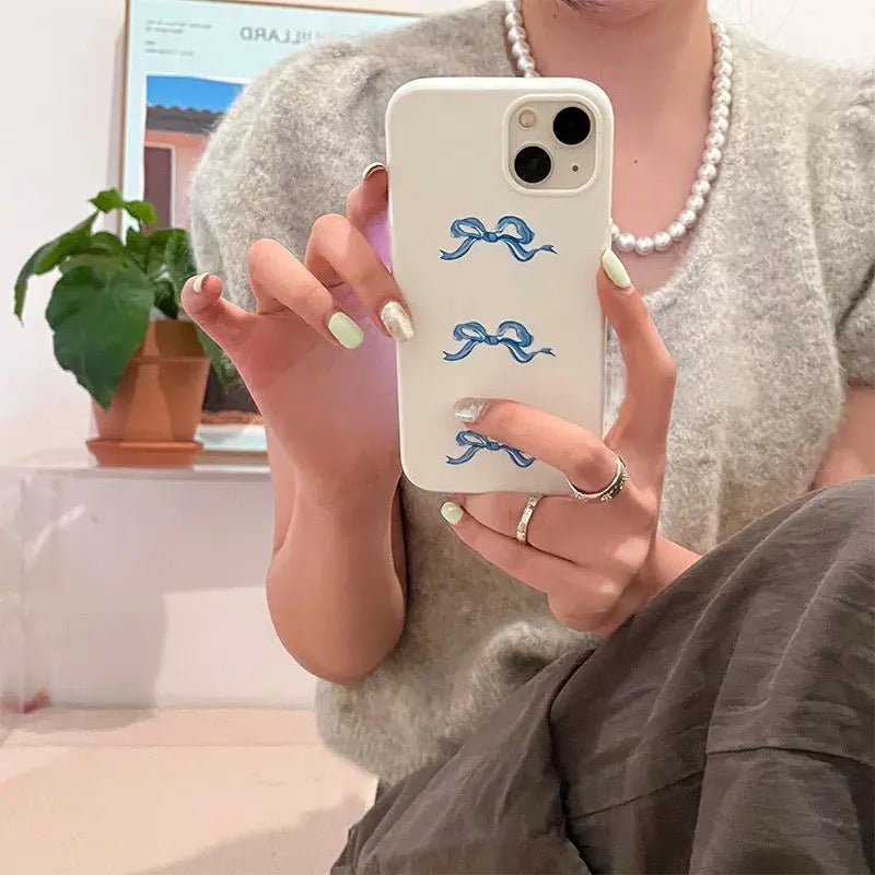 The Blue Bow Phone Case