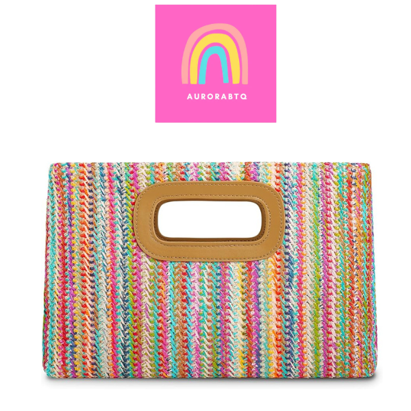 Women’s Straw Clutch Bag Top Handle Evening Purse with Chain Strap spring 2026 collection