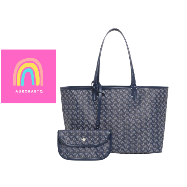 Women’s Minimalist Tote Bag Set Large Capacity Shoulder Handbag with Wallet Pink