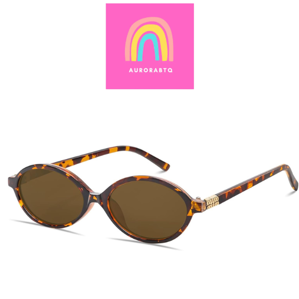 Retro Oval Sunglasses Unisex 90s Small Frame UV400 Brown Lens Tortoise spring 2026 collection