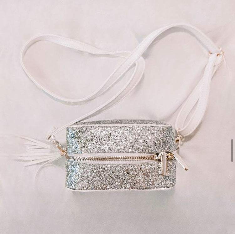 glitter crossbody bag