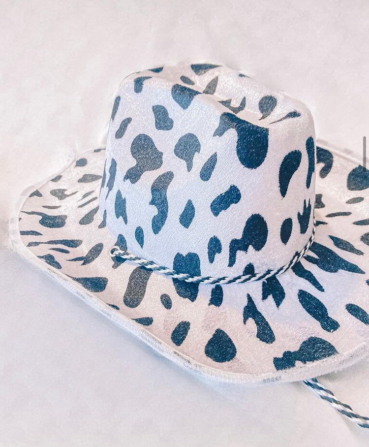 The Cow Print Cowboy Hat