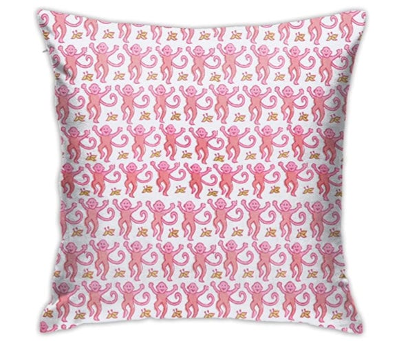 The Monkey Pillow Case in Rainbow