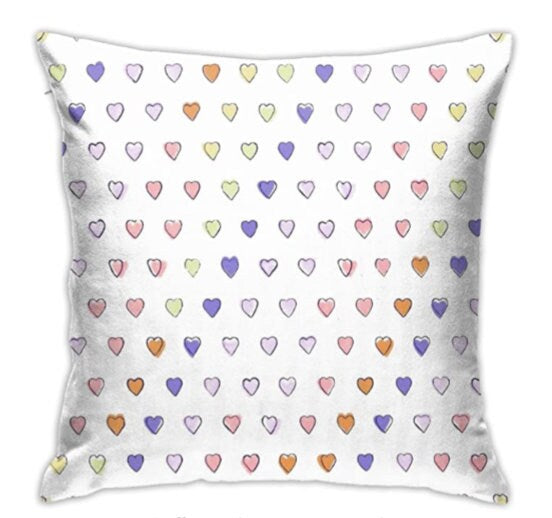The Heart Pillow Case in Pink