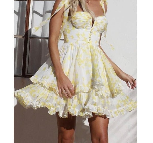 The Hannah Dress in Yellow